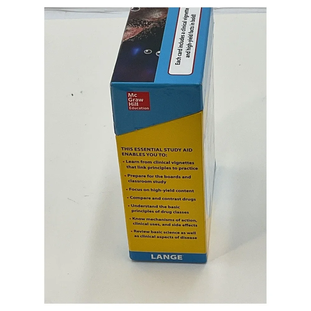Lange‎ Pharmacology Flashcards 4th Edition 266 Cards Medical Prep